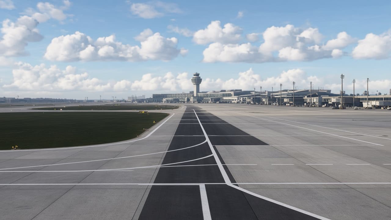 Airport runway and aviation infrastructure