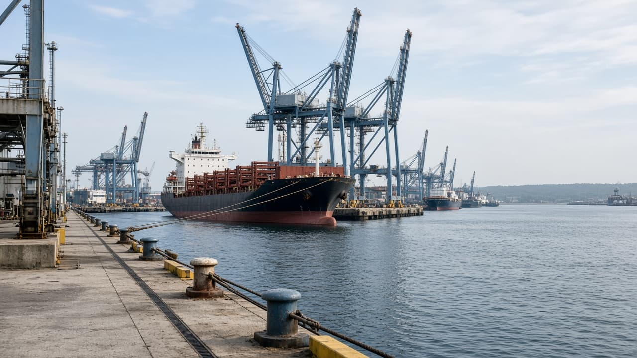 Marine port facility and dock infrastructure