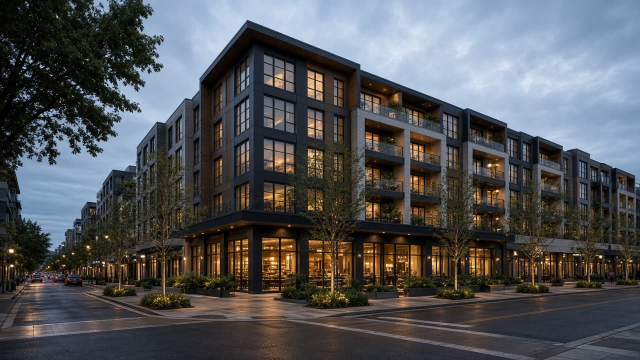 Mixed-use commercial and residential development
