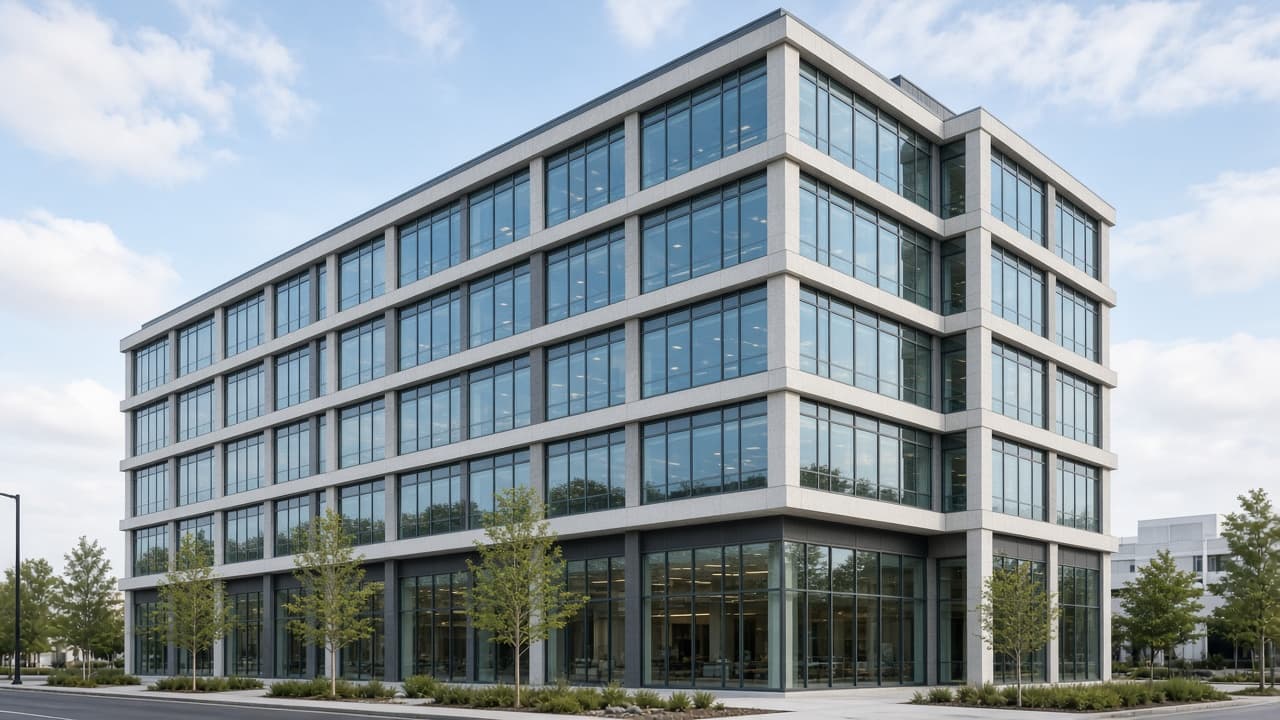 Commercial office building for commercial project estimating