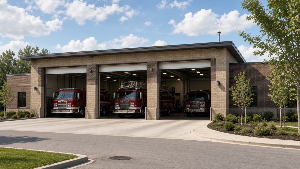 Fire station emergency services public facility