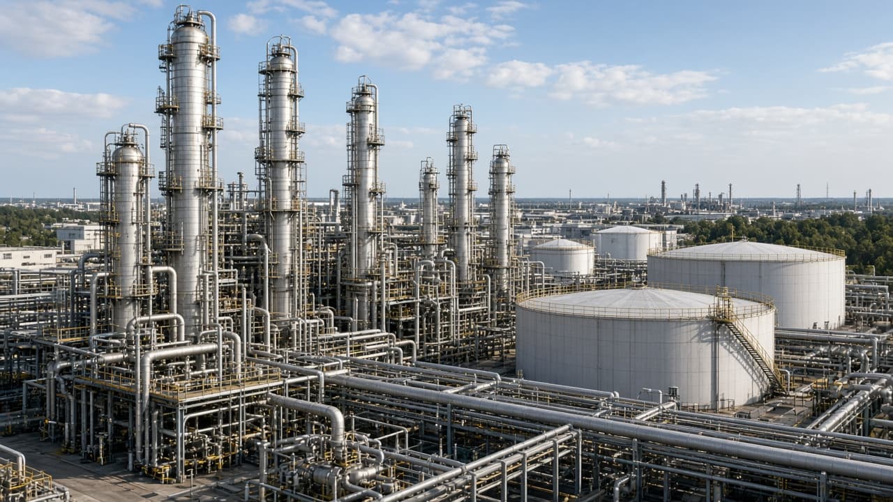 Chemical and petrochemical industrial plant