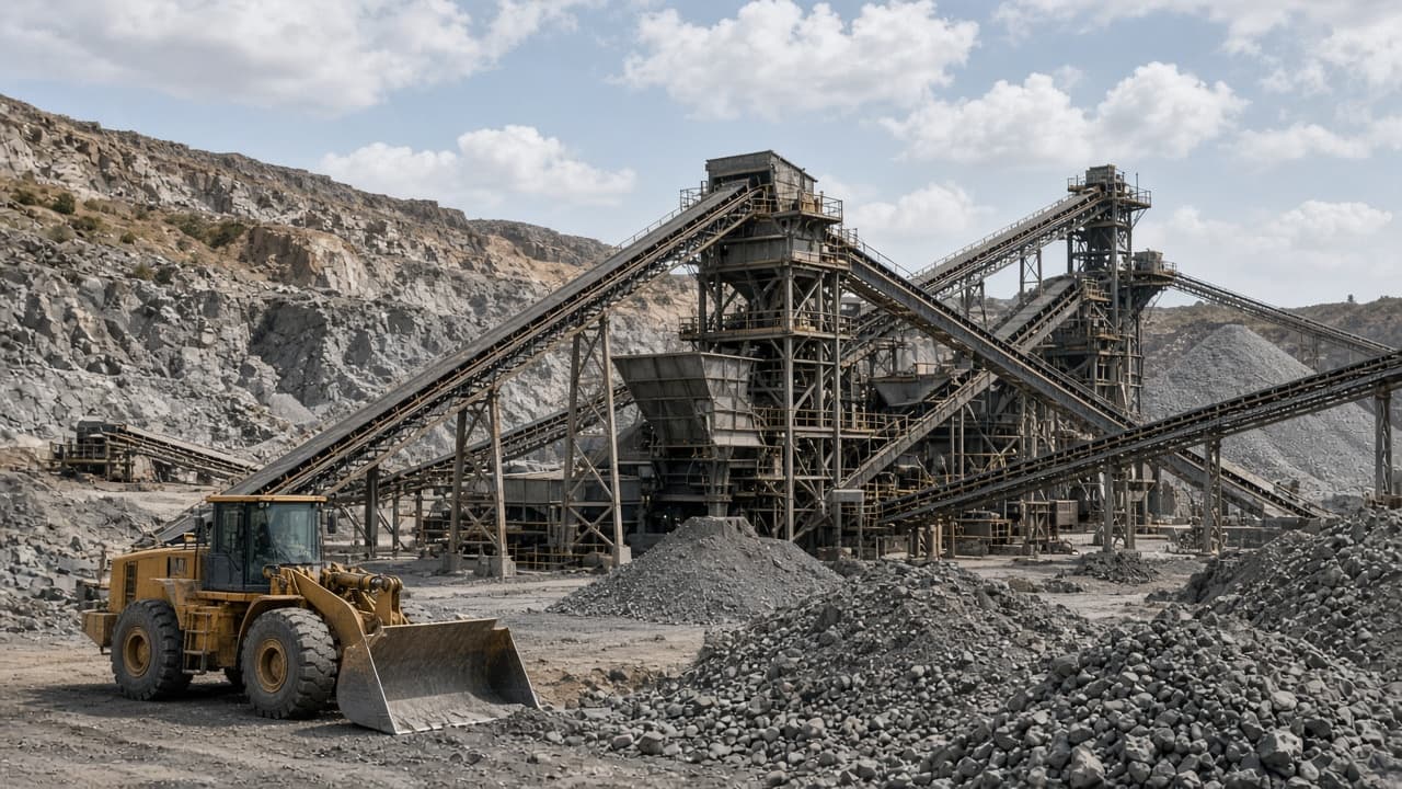 Mining and industrial processing facility