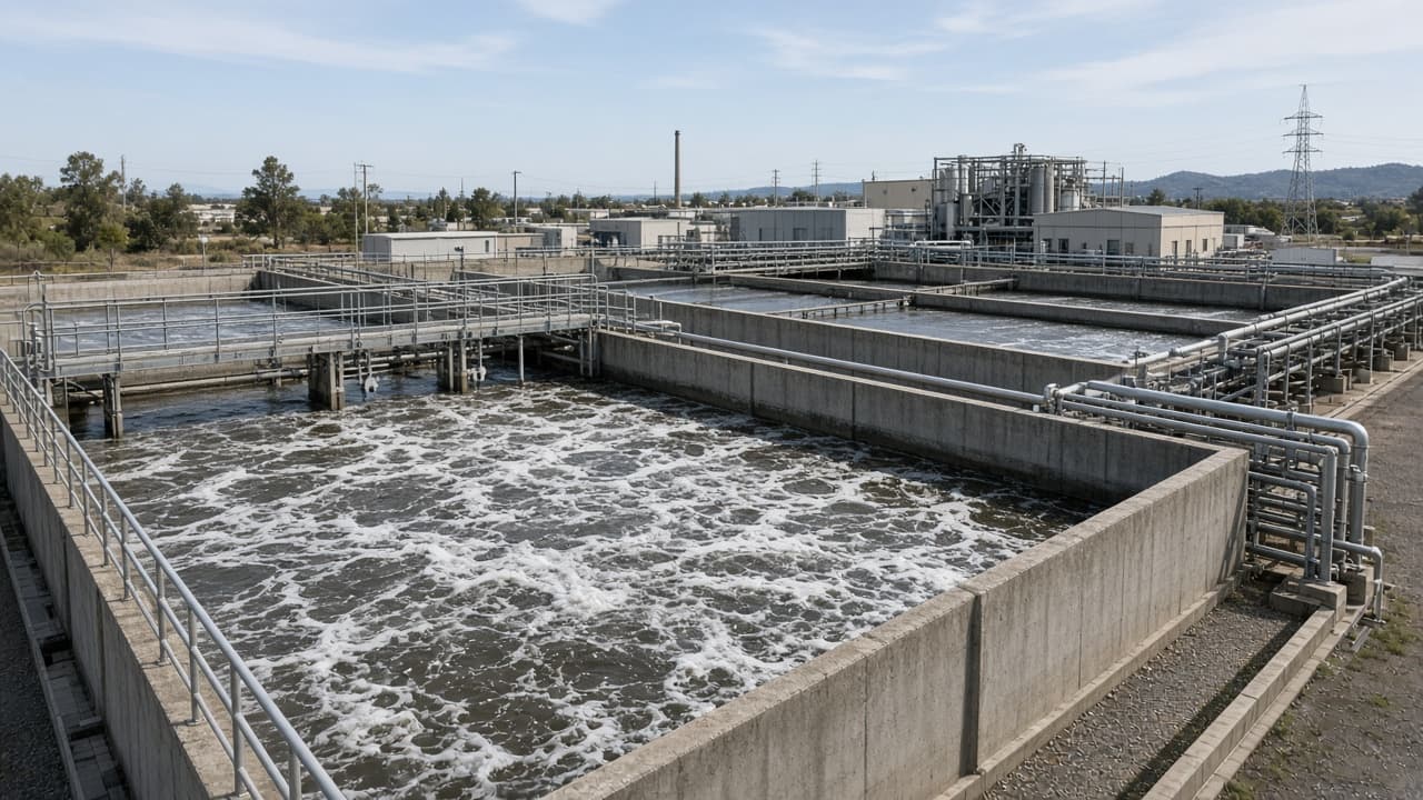 Industrial water and wastewater treatment plant