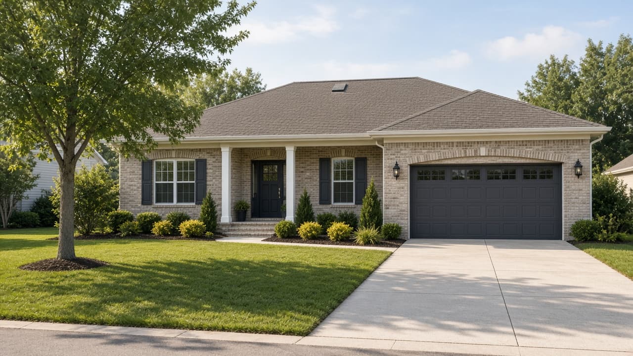 Single-family residential home exterior